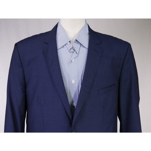Cartier Anne Valérie Hash Mens Royal Blue 2-Btn Wool Slim Fit Blazer Jacket 46R - Picture 3 of 10